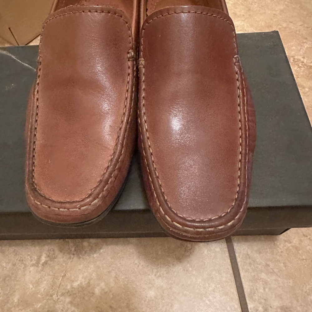 Alfani Men's Tan Leather Loafers